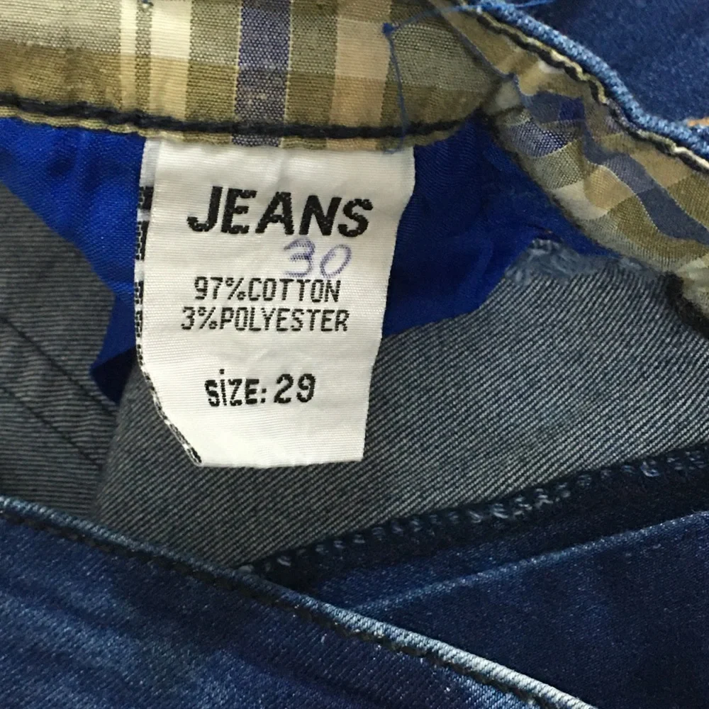 YZ Dark Blue Denim Wash Jean Shorts Capri Pants - Picture 10 of 10